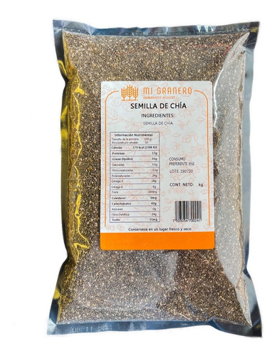 Chia Semilla 250 Gramos 