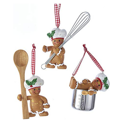 Kurt Adler Cute Chef Gingerbread 3.5? (3 Estilos) Jue...