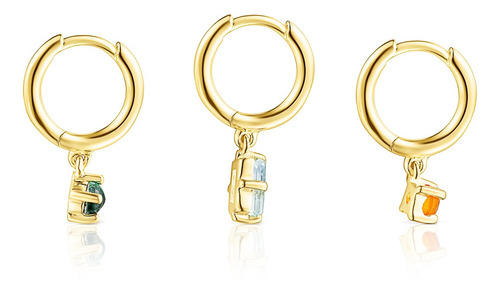 Pack De Pendientes De Plata Vermeil Y Gemas Tous Good Vibes