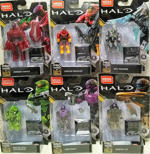 Halo Mega Construx Serie 11 Completa Y Nueva (6 Figuras)