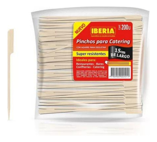 Pinchos Para Catering 15cm Iberia Biodegradables X200u