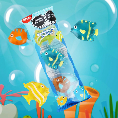 Gomitas De Peces De Colores Amos Seafish 30g
