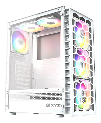 Gabinete Xyz Airone 300 Glass Atx 6 Fans Argb
