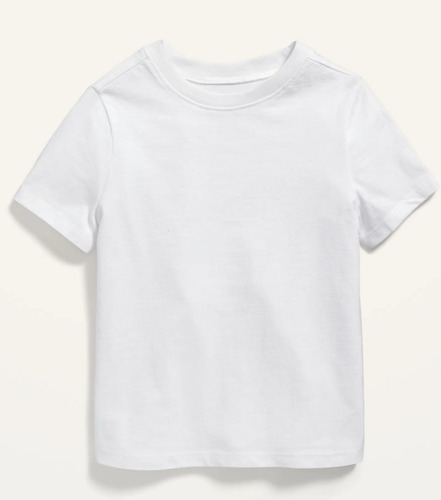 Playera Basica 100% Algodón Old Navy Talla 10-12 Años Blanco