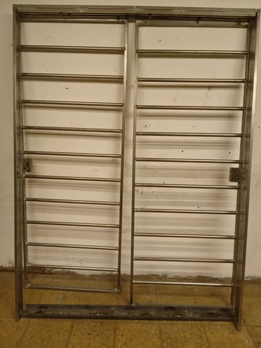 Puerta Reja Para Balcon 200x200cm En Caño Horizontal