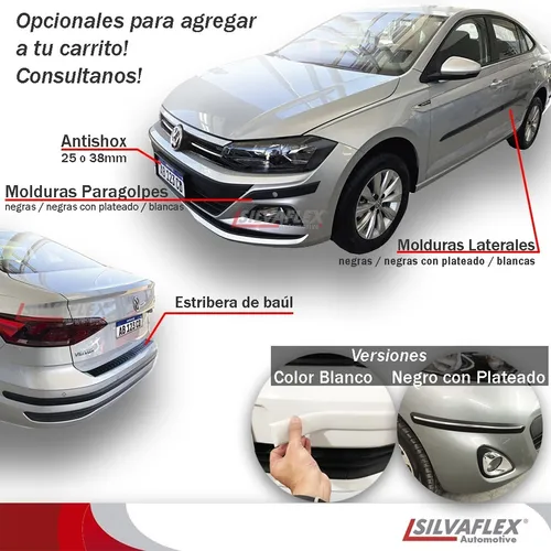Baguetas Molduras Laterales Toyota Yaris 2022+ Negras