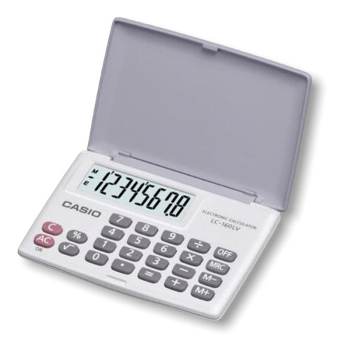 Calculadora Casio 8 Dígitos Tapa Protector Para Bolsillo  