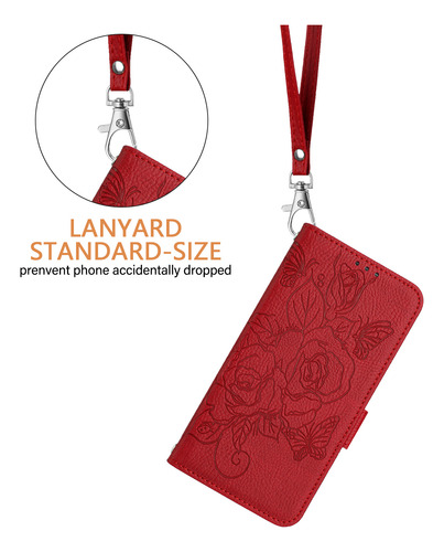 Funda De Piel Con Estampado De Rosas Para Motorola Serie G71, Función Atril, Cierre De Mariposa, Cartera, Ranuras Para Tarjetas, Bloqueo Rfid