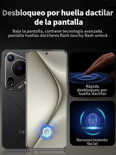 Dual Sim P70 Ultra 2025 Últimas El Más Popular 5g Wifi 16gb Ram 512gb Rom 6.8 Pantalla Grande Batería De Larga Duración Celular Android 14 Smartphone Negro