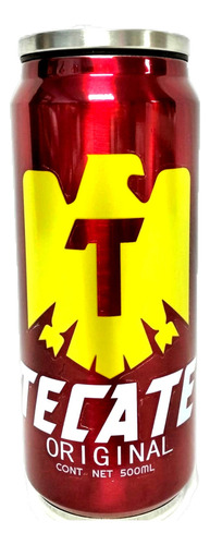 Termo Lata D Cerveza Refresco Modelos Acero Inoxidable 500ml Color Tecate Roja