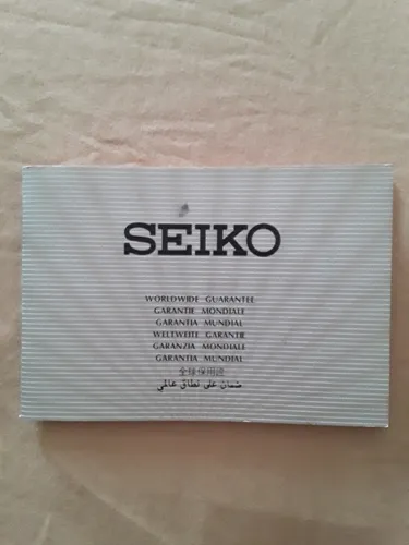 Garantia De Reloj Seiko. (Usado)