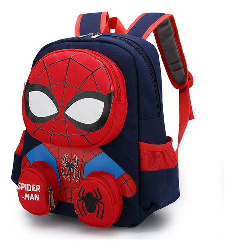Mochila Spider-man, Nueva Mochila Escolar Infantil Para Niño