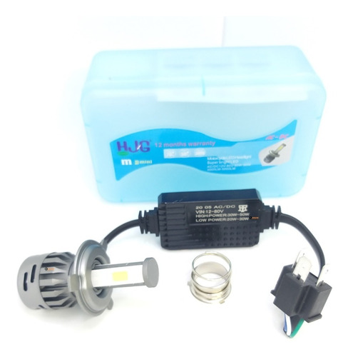 1 Bombillo Led H4 Hjg 5000lm Alta Carro/moto Sumergible Ac/d