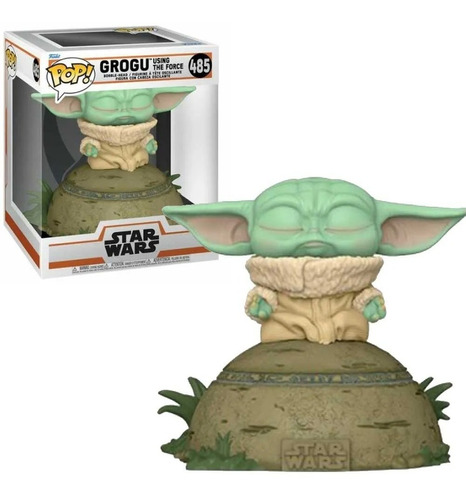 Boneco Funko Pop Star Wars Yoda Grogu Using The Force 485