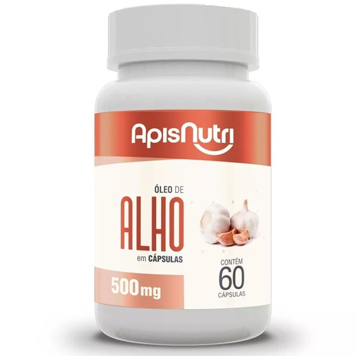 Óleo De Alho Apisnutri 60 Cápsulas Kit Com 2