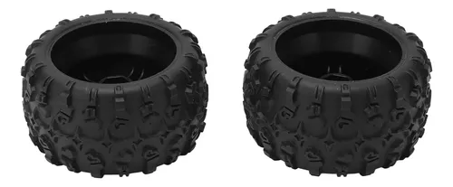 Greensen Ruedas Para Auto RC 80mm – Neumáticos Y Llantas Con Cubo Hexagonal 12mm Para Camiones 1/14 1/16