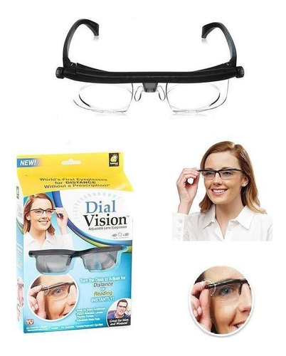 Oculos De Lente Ajustavel Perto Longe Leitura Dial Vision