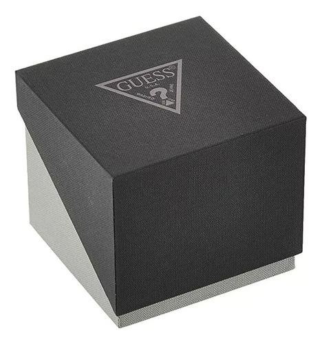 Reloj Guess Con Esfera Negra De Cuarzo Estampado Para Hombre