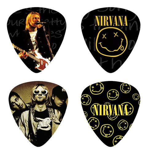 Kit 20 Palhetas Medium Nirvana P/ Violão E Guitarra
