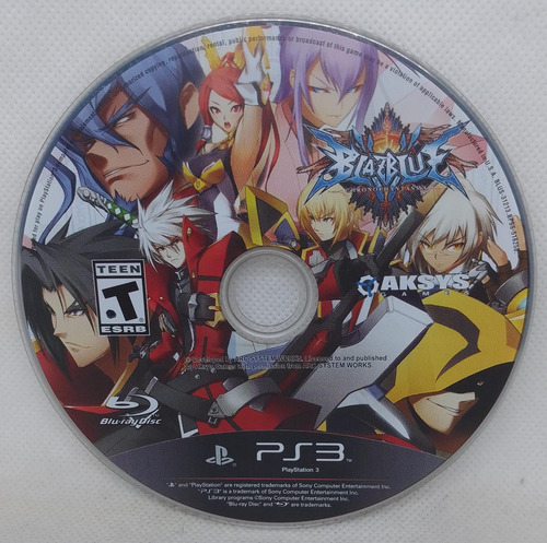 Blazblue Chrono Phantasma Ps3 Semiunuevo (Usado)