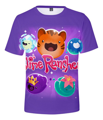 Game Slime Rancher Playera Atigrado Y Traje De Limo Rosa