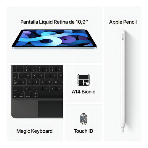 iPad Air 4th generation 2020 A2316 10.9" 64GB verde 4GB de memoria RAM - Excelente (Reacondicionado)