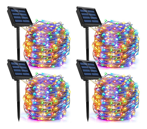 4x30m Serie Solar Luces Navidad Fiesta Tira (120m)