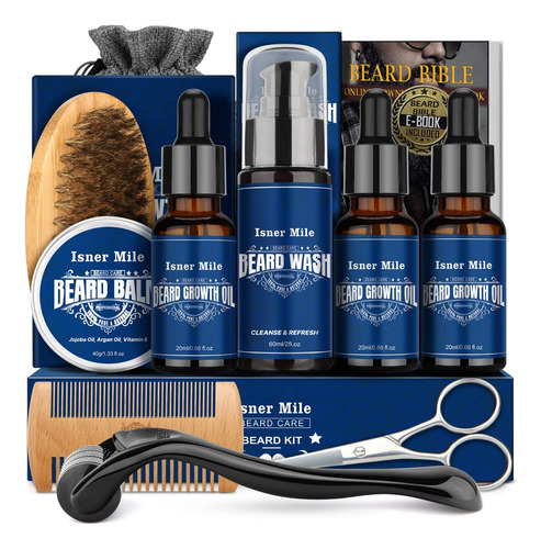 Kit De Cuidado De La Barba Para Hombres - Cuidado Profundo