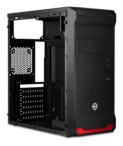 Gabinete Gamer Tgt Combat Preto Lateral Acrilico-tgt-cbt-01
