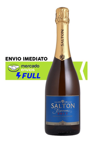 Imagem 1 de 2 de Vinho Espumante Salton Brut Branco Seco 750ml Envio Imediato