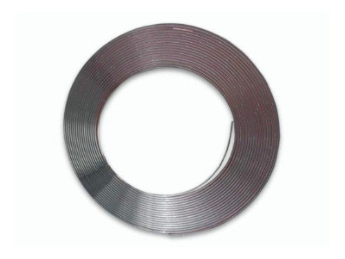 Imagem 2 de 5 de Rolo De Friso Filete Cromado Adesivo 20mm - 5 Metros