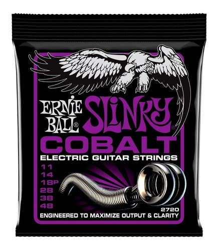 Encordoamento Guitarra Ernie Ball  Power Slinky Cobalt 2720