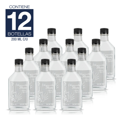 Tequila Don Ramón Plata Ánfora 200 Ml Caja 12 Pack