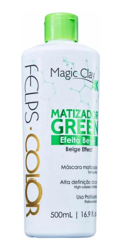 Felps Color Matizador Green Efeito Bege 500ml 