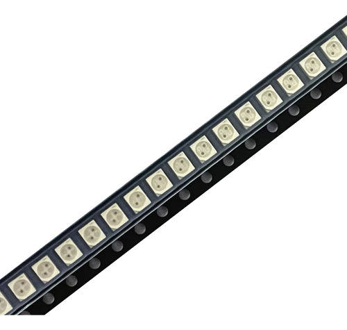 100 Polos Inversos 3528 Ámbar+amarillo Plcc-4, 617 Nm+587 Nm