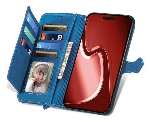 Funda Para Teléfono Oppo A18 A17 A16 A15 A12 Funda De Piel Tipo Cartera