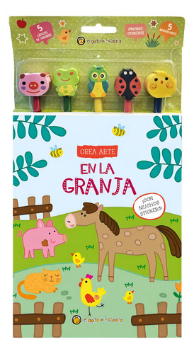 Lápices, Borradores Y Stickers En La Granja, De El Gato De Hojalata. Editorial Editorial Guadal S.a., Edición 1 En Español