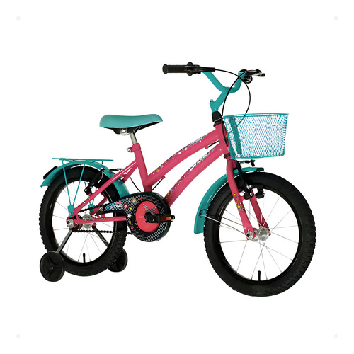 Bicicleta Infantil Aro 16 Stone Drika Rosa Feminina Menina Com Cesta