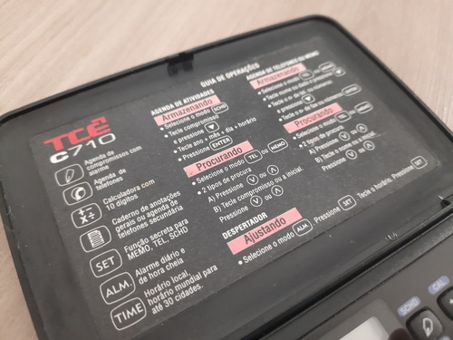 Agenda Eletrônica Raríssima Tce Modelo C170 Coleção Uso
