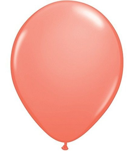 Opaque Coral Biodegradable Latex Balloons, De 11 Pulgadas (2
