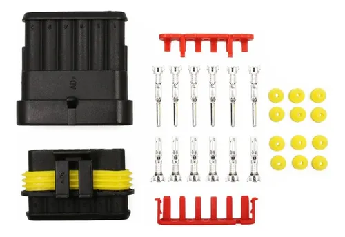 Conector Estanco Tyco Amp Superseal Juego Completo 6 Vias
