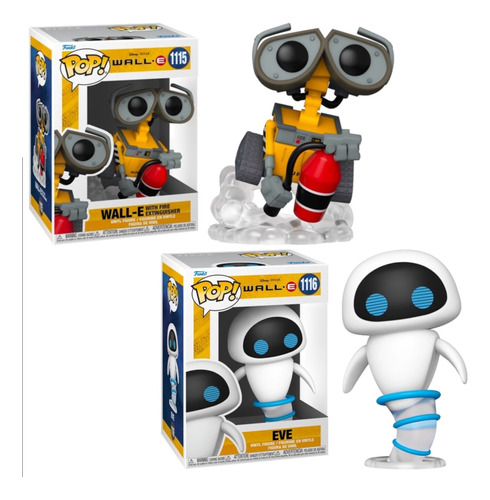 Funko Pop Wall E Set 2 Figuras Wall E & Eve Disney Pixar 