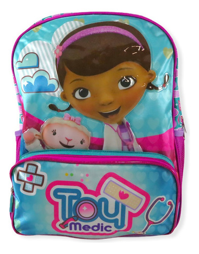 Mochila Doctora Juguetes Toy Medic Estampado Relieve Multicolor Primaria 113776 Ruz 