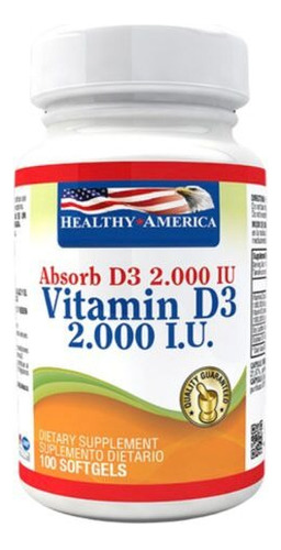 Vitamina D3 2.000 Iu X 100 - Unidad a $450