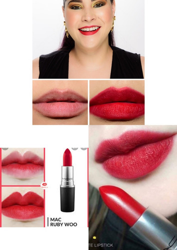 Labial Mac Ruby Woo Matte Retro Lipstick Original En Caja