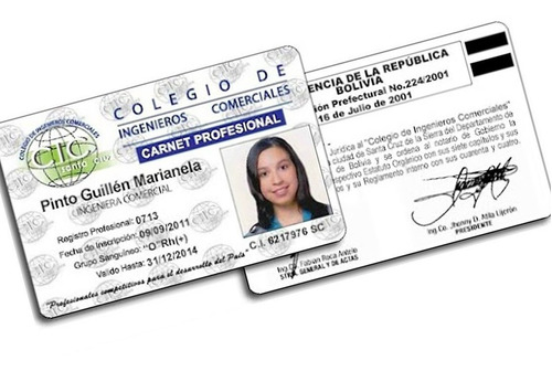 130 Credenciales De Pvc Impresas Folio Variable