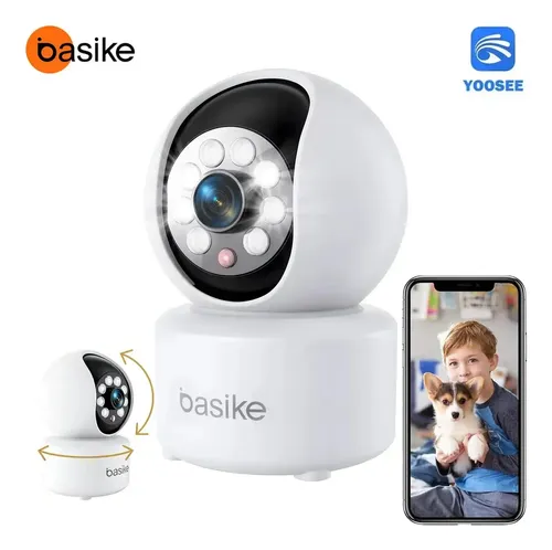 Babá Eletrônica Monitor Inteligente Câmera Segurança WIFI Interna 360° Full HD, Visão Noturna e Detecção de Movimento Áudio Bidirecional App Yoosee Para Cachorro - R$ 103,6