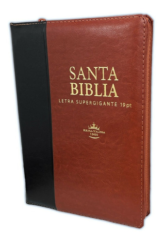 Biblia Reina Valera 1960 Letra Supergigante Negro Y Marrón