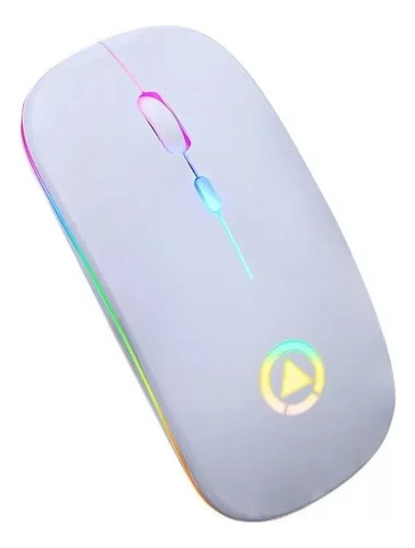 Mouse Inalambrico Recargable 2.4g Portatil Wireless Luz Led (Reacondicionado)