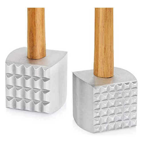 Martillo/pilón De Carne De Aluminio Mango De Madera - ...